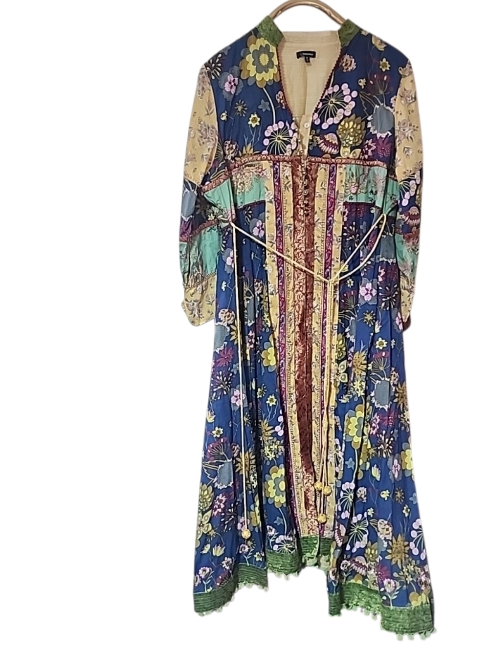 J. Peterman Cotton Silk Boho Maxi Dress 18 - Picture 5 of 14